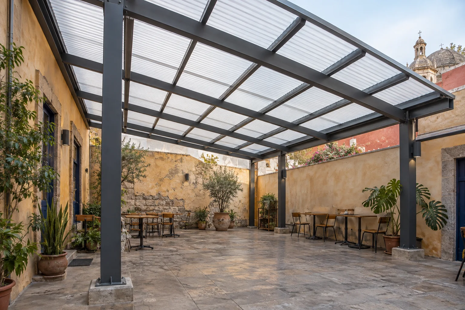 Representative image of a steel roof structure