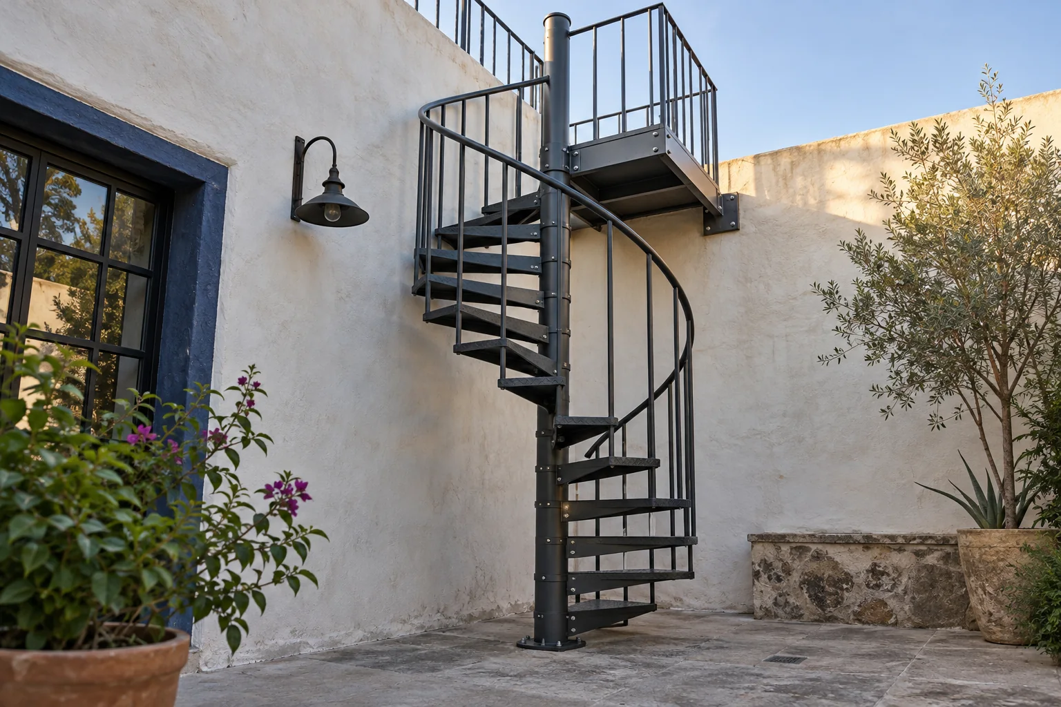 Representative image of a spiral staircase